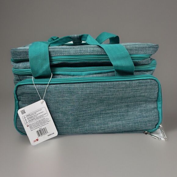 SINGER Sewing Accessories Organizer (Bag Only) – Double Layer Portable Teal - Picture 2 of 11